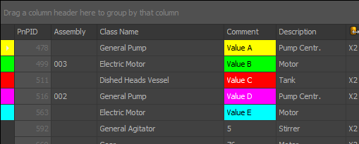 PDM Settings Change Colors