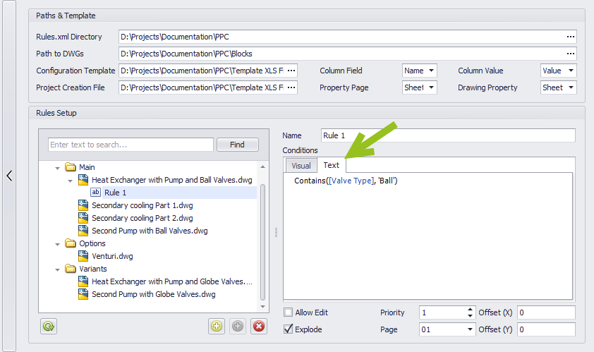 Rule-Based Block Insert Setup 25