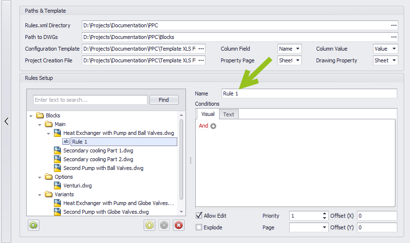 Rule-Based Block Insert Setup 15