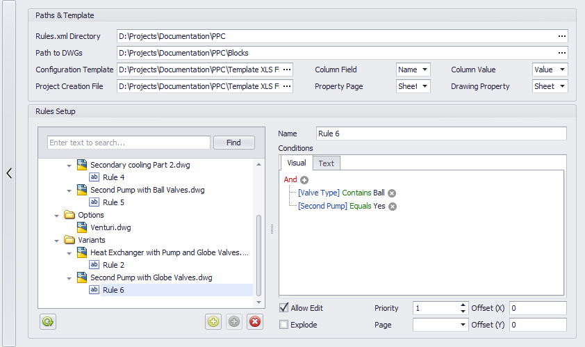 Rule-Based Block Insert Setup 33