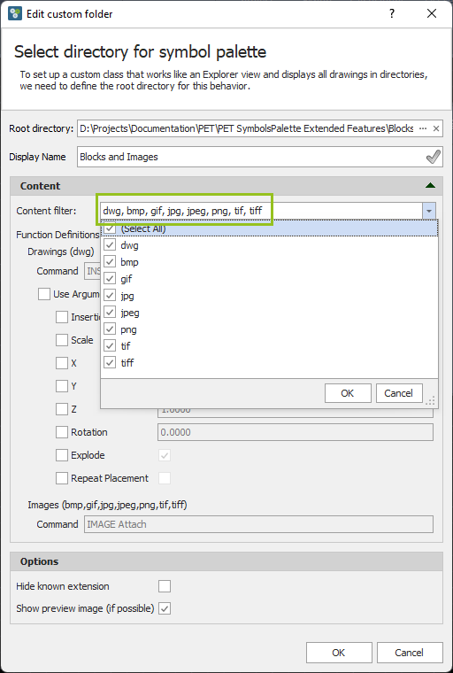 PET SymbolsPalette Usage 197