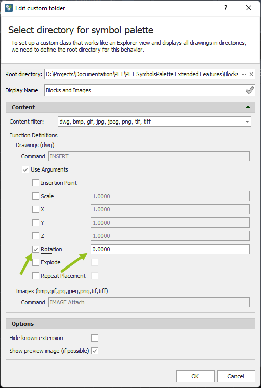 PET SymbolsPalette Usage 169