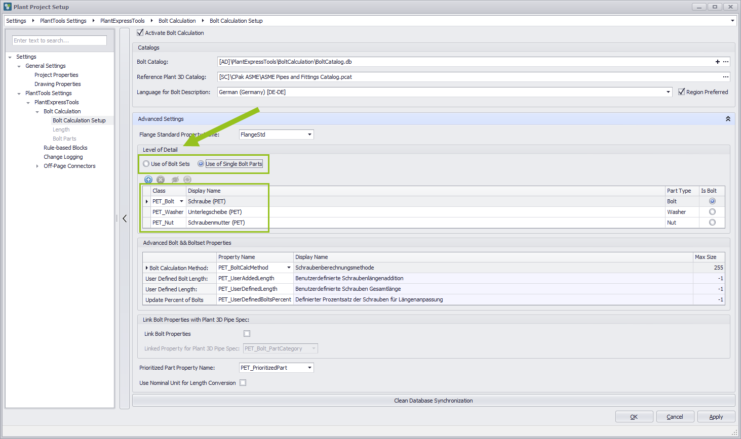 Bolt Calculation Setup Advanced 004