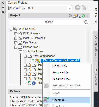 WorkFlow with Vault and PlantTools 097