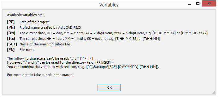 PS Settings Variables