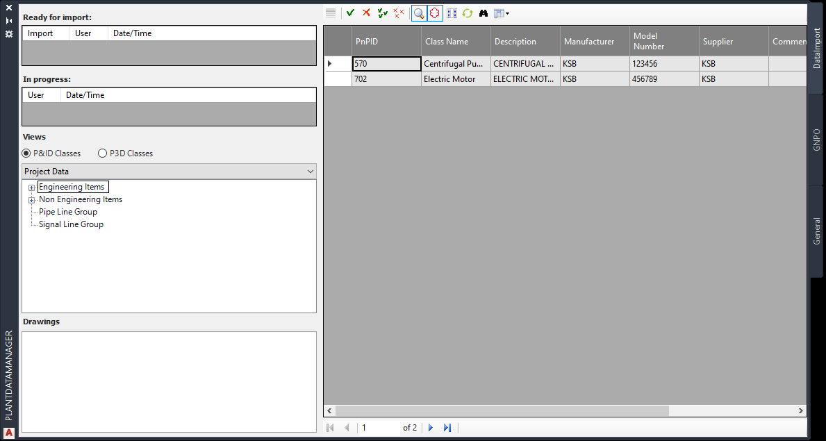 PDM Plugin DataImport 16