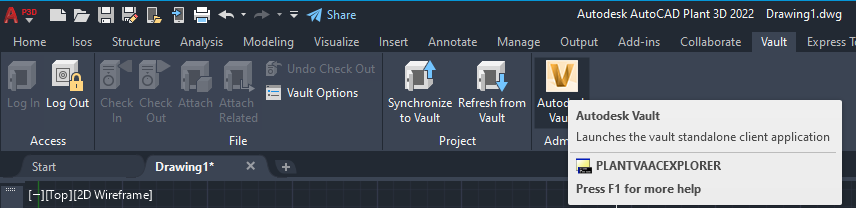 WorkFlow with Vault and PlantTools 042